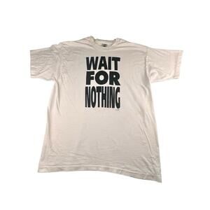 Vintage Autograph Brian Holloway T-shirt Single Stitch 1994 WAIT FOR NOTHING